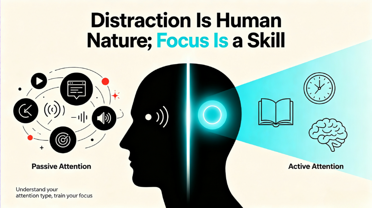 Distraction Is Human Nature; Focus Is a Skill