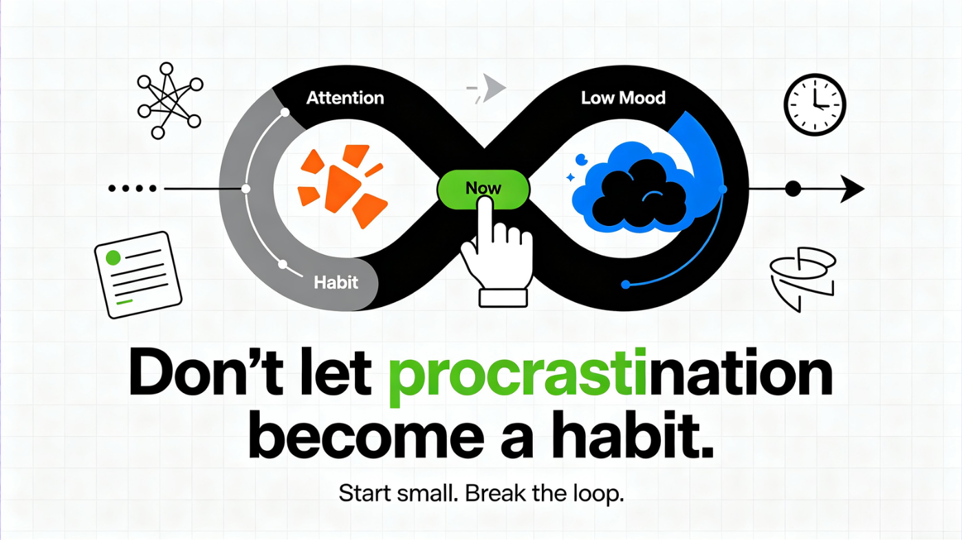 Don't let procrastination become a habit.