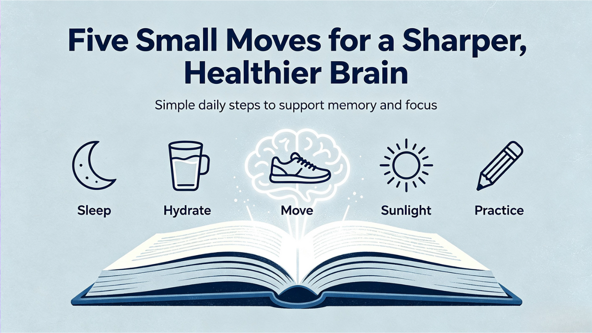 Five Small Moves for a Sharper, Healthier Brain